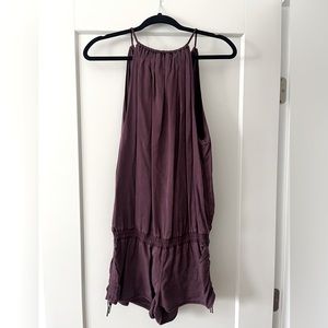 Lululemon Burgundy Romper Open Back